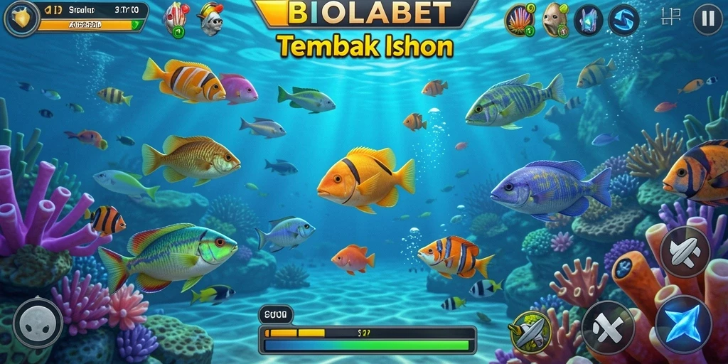 Tampilan gameplay BIOLABET yang menarik dan penuh warna.
