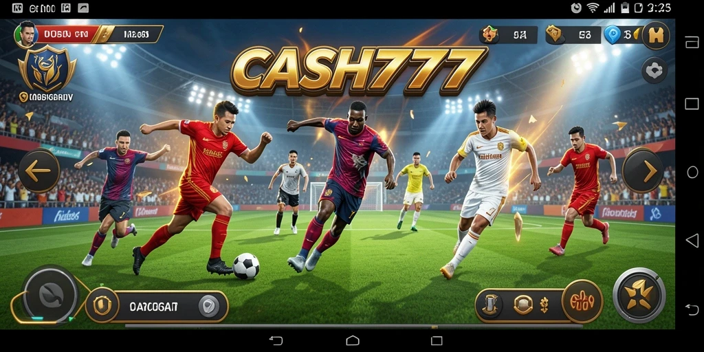 Screenshot dari gameplay <strong>CASH777</strong> yang menampilkan aksi seru dalam olahraga.