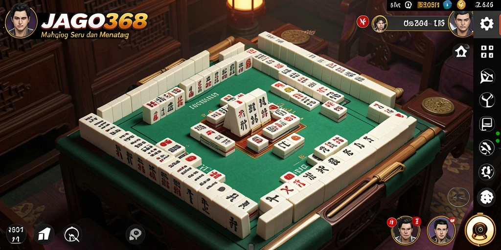 Screenshot menampilkan gameplay seru Mahjong di JAGO368.