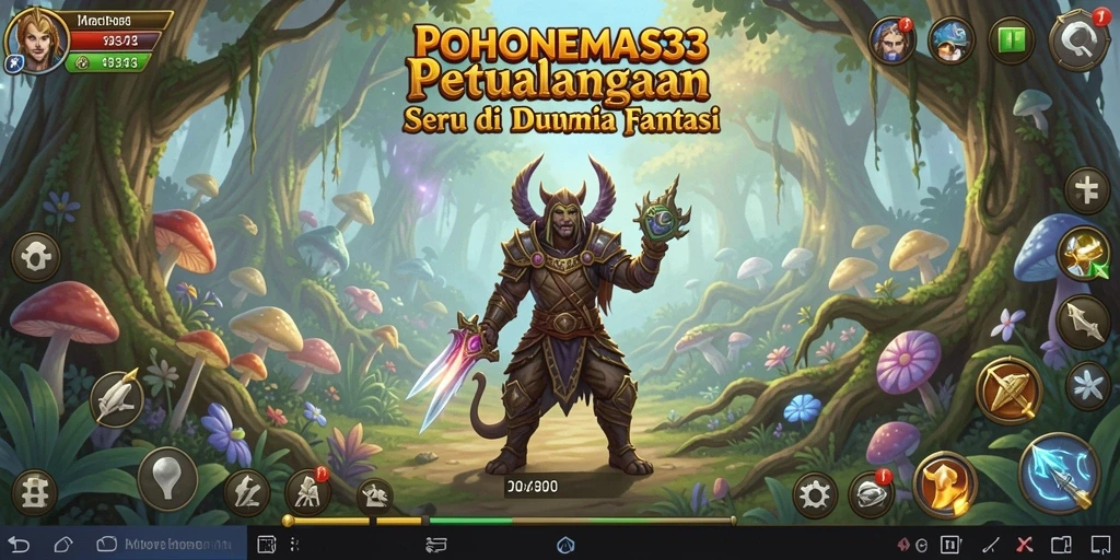 Tampilan penuh aksi dari gameplay seru POHONEMAS33.