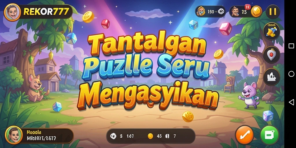 Tampilan gameplay seru dari REKOR777, tantangan menunggu untuk dipecahkan.