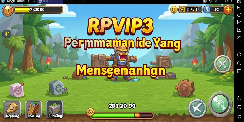 Tampilan gameplay RPVIP3 yang memikat saat mengelola sumber daya.