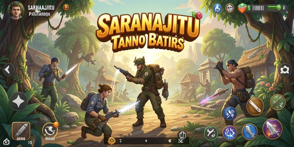 Tangkapan layar dari gameplay SARANAJITU yang penuh aksi dan petualangan.