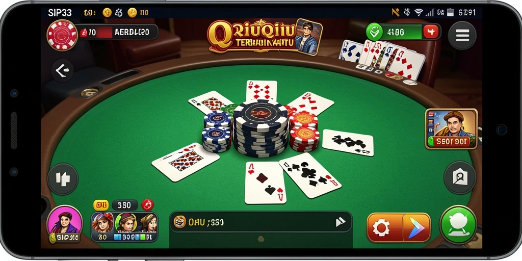 Tampilan gameplay SIP33 dengan aksi kartu yang seru.